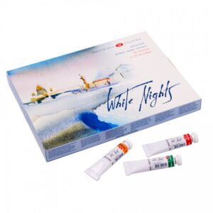 סט צבעי מים מקצועיים 24 שפופרות 10 מ"ל White Nights