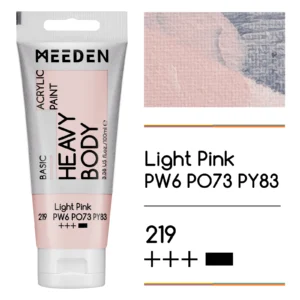 צבעי אקריליק בשפופרות - 100 מ"ל - MEEDEN - light-pink-219