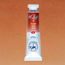 צבעי מים בשפופרות - 10 מ"ל -  White Night - red-ochre-309