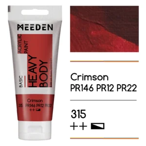 צבעי אקריליק בשפופרות - 100 מ"ל - MEEDEN - crimson-315