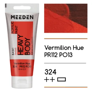 צבעי אקריליק בשפופרות - 100 מ"ל - MEEDEN - vermilion-hue-324