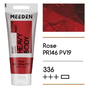 צבעי אקריליק בשפופרות - 100 מ"ל - MEEDEN - rose-336