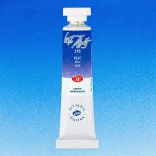 צבעי מים בשפופרות - 10 מ"ל -  White Night - blue-lake-510