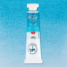 צבעי מים בשפופרות - 10 מ"ל -  White Night - cobalt-chrome-turquoise-533