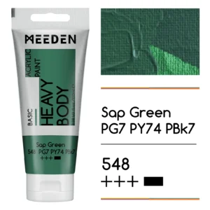 צבעי אקריליק בשפופרות - 100 מ"ל - MEEDEN - sap-green-548