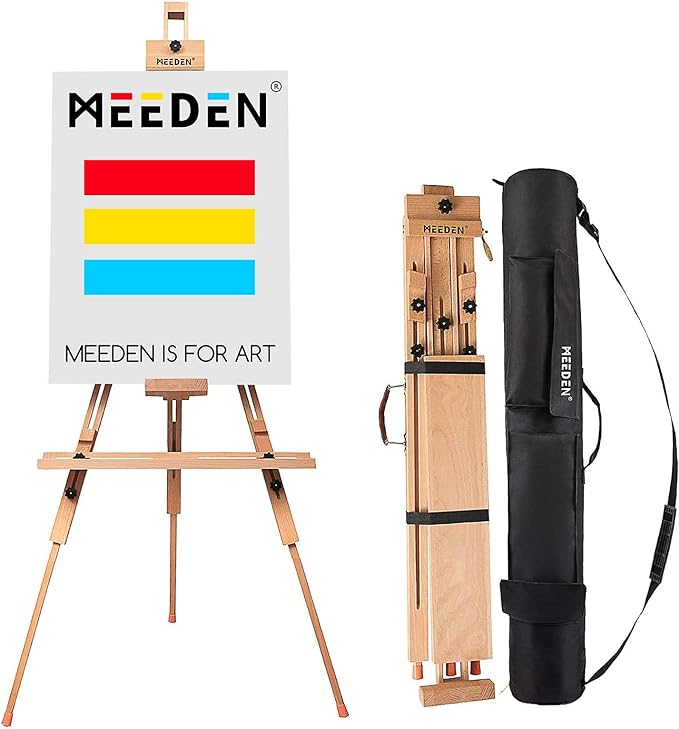 כן ציור חצובה מעץ עם תיק נשיאה - MEEDEN – תמונה 2