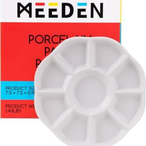 פלטת פורצלן בצורת פרח עם 9 שקעים -  MEEDEN