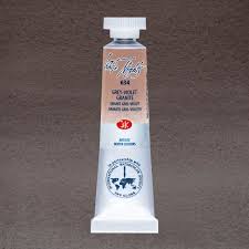 צבעי מים בשפופרות - 10 מ"ל -  White Night - grey-violet-granite-634