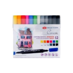 סט 12 טושים דו צדדים - Sonnet - גווני-ארכיטקטורה