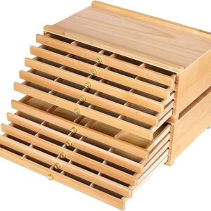 קופסת אחסון עם 10 מגירות - MEEDEN - טבעי