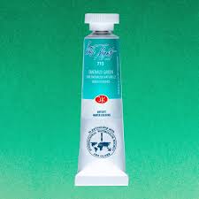 צבעי מים בשפופרות - 10 מ"ל -  White Night - emerald-green-713