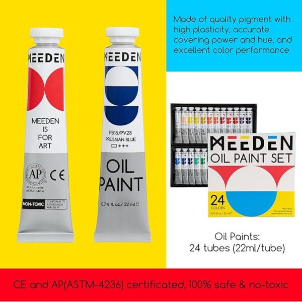 ⁦ערכת ציור בצבעי שמן - MEEDEN⁩ – תמונה ⁦3⁩