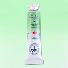 צבעי מים בשפופרות - 10 מ"ל -  White Night - warm-green-747