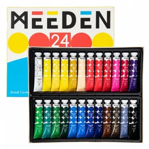 סט 24 שפופרות צבעי גואש - 12 מ"ל - MEEDEN