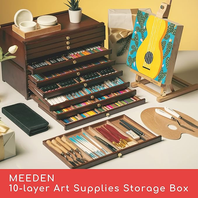 קופסת אחסון עם 10 מגירות - MEEDEN – תמונה 2