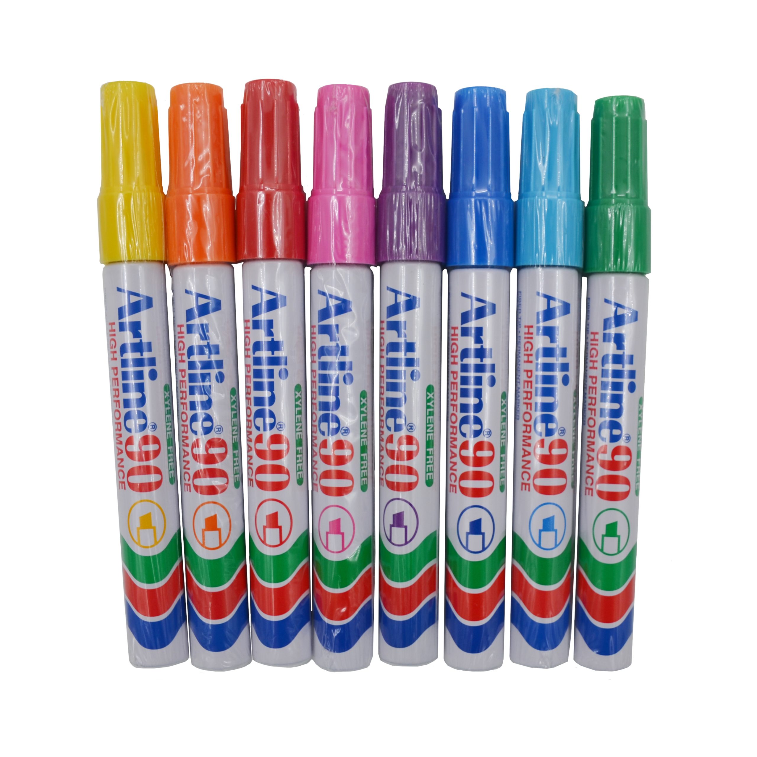 טוש ארטליין 90 - ראש שטוח - מגוון צבעים - Artline