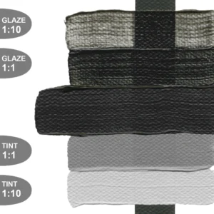 צבעי אקריליק - Heavy Body ארטיסט - 59 מ"ל - Golden - bone-black