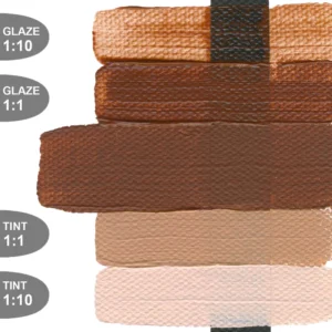 צבעי אקריליק - Heavy Body ארטיסט - 59 מ"ל - Golden - burnt-sienna