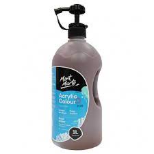 צבע אקריליק - 1 ליטר - Mont Marte - burnt-umber-9