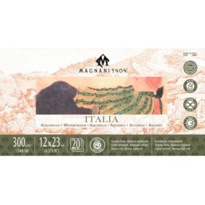 בלוק ITALIA כבישה קרה - מגוון מידות - Magnani - 12-23-300-גרם-20-דפים