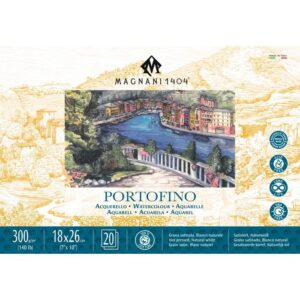 בלוק PORTOFINO כבישה חמה - מגוון מידות - Magnani - 18-26-300-גרם-20-דפים