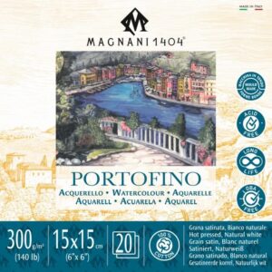 בלוק PORTOFINO כבישה חמה - מגוון מידות - Magnani - 15-15-300-גרם-20-דפים