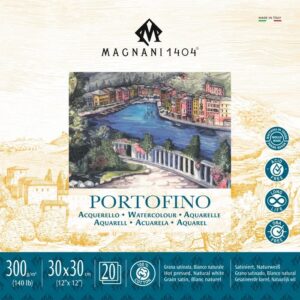 בלוק PORTOFINO כבישה חמה - מגוון מידות - Magnani - 30-30-300-גרם-20-דפים