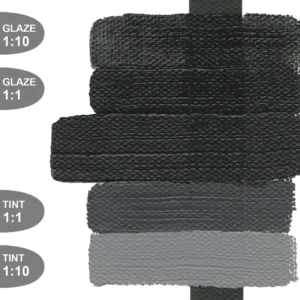 צבעי אקריליק - Heavy Body ארטיסט - 59 מ"ל - Golden - carbon-black