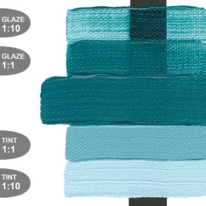 צבעי אקריליק - Heavy Body ארטיסט - 59 מ"ל - Golden - cobalt-turquoise