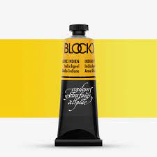 צבע שמן – 35 מ”ל- BLOCKX - indian-yellow