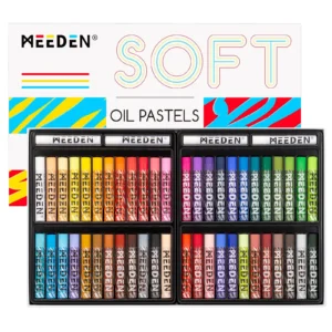 MEEDEN – סט פסטלים רכים על בסיס שמן, 48 גוונים + 4 לבנים נוספים