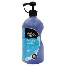 צבע אקריליק - 1 ליטר - Mont Marte - phthalo-blue-16