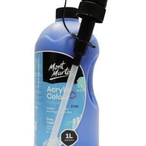 צבע אקריליק - 1 ליטר - Mont Marte - deep-cyan-41