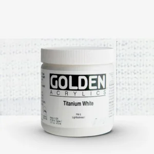 צבע אקריליק -  Heavy Body ארטיסט  - 473 מ"ל - Titanium White-  Golden