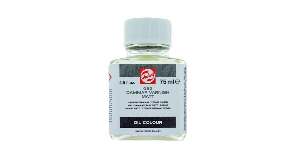 לכה מאט לצבעי שמן 082 - 75 מ"ל - Dammar Varnish Matt