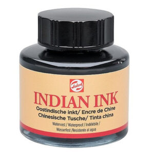 Indian Ink - דיו שחור - 30 מ"ל - לרישום וקליגרפיה -  Talens