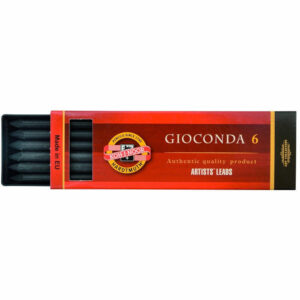 מארז 6 יחידות מילוי ארוך לעפרון מכני בעובי 5.6 מ”מ – Koh-I-Noor - פחם