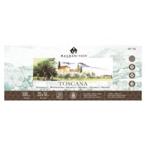 בלוק TOSCANA מגורען- מגוון מידות - Magnani - 20-50-300-גרם-20-דפים