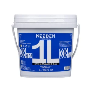 צבע אקריליק ליטר -  MEEDEN - dark-ultramarine-blue