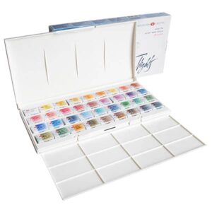 סט קוביות צבעי מים - קופסת פלסטיק - White Night - 36