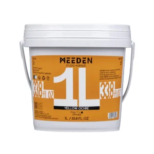 צבע אקריליק ליטר -  MEEDEN - yellow-ochre