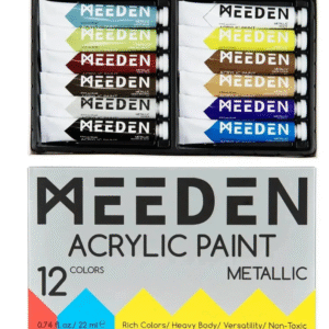 סט צבעי אקריליק מטאלים - MEEDEN