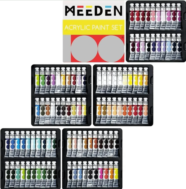 סט 100 צבעי אקריליק - MEEDEN