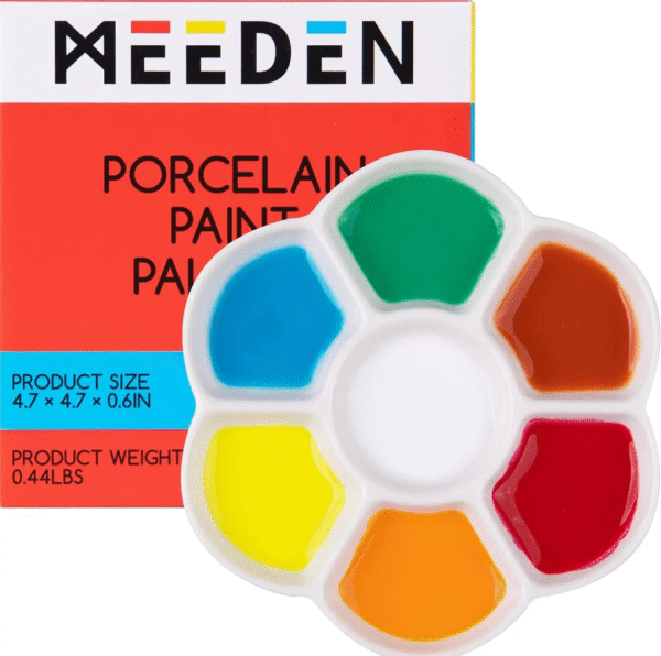 פלטת פורצלן בצורת פרח עם 7 שקעים -  MEEDEN