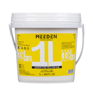 צבע אקריליק ליטר -  MEEDEN - lemon-cad-yellow-hue