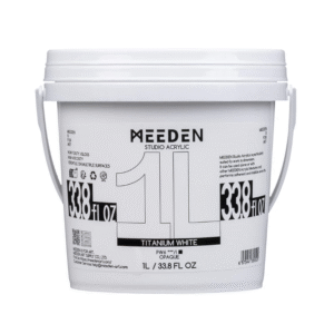 צבע אקריליק ליטר -  MEEDEN - titanium-white