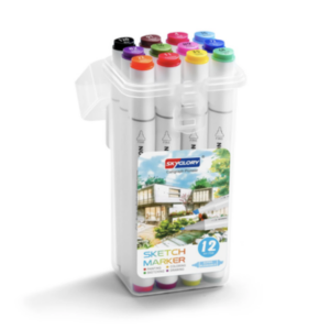 סט טושים דו צדדים - Sky Glory