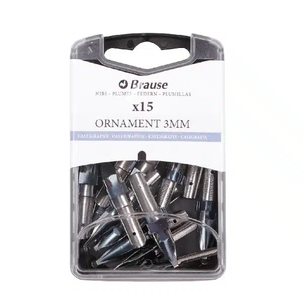 מארז 15 ציפורניים מעוצבים לעט נובע - 3 מ"מ - Herbin