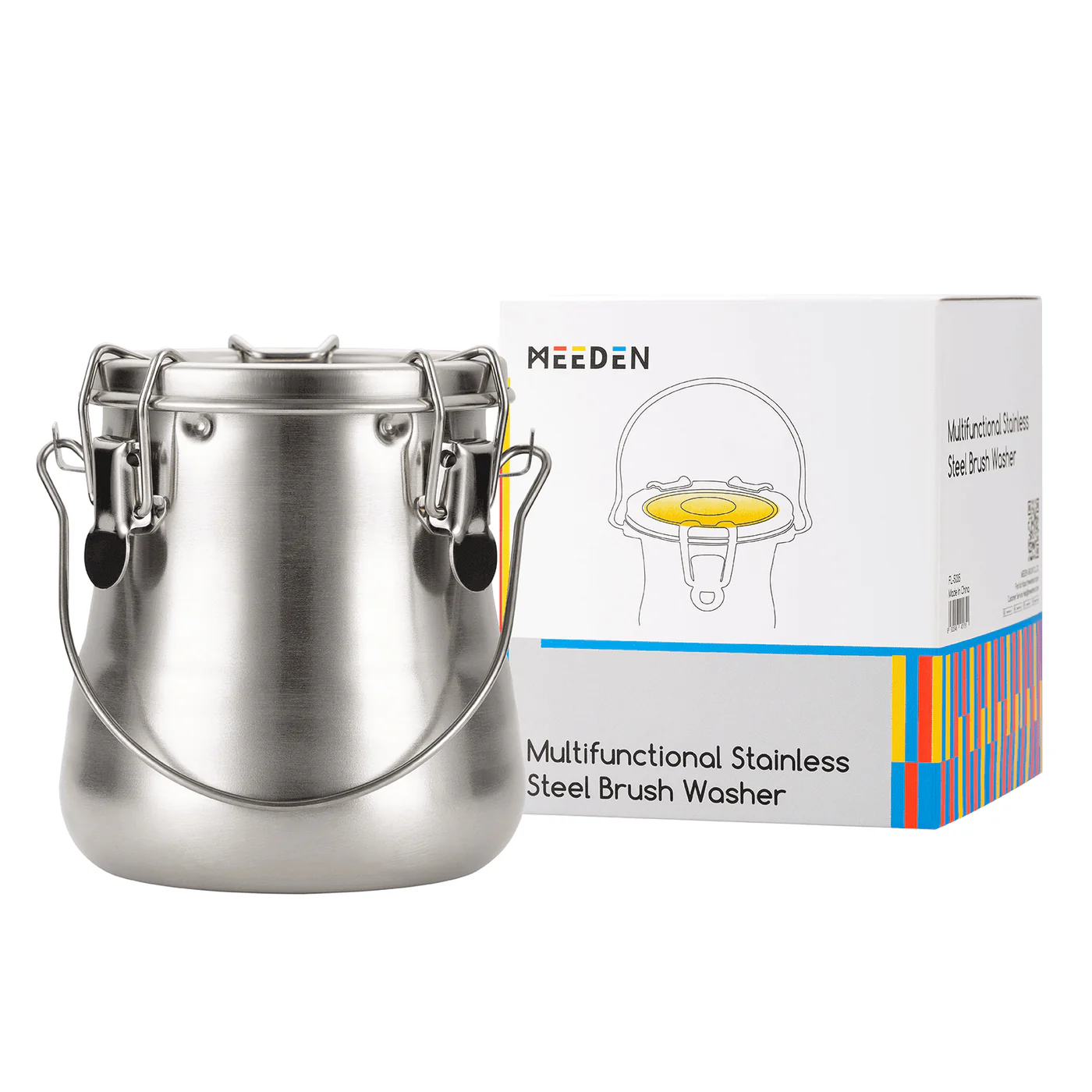 כוס נירוסטה לייבוש מכחולים L - MEEDEN