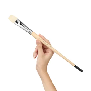 מכחולים בריסטל טבעי - Pan Art White Bristle Brushes